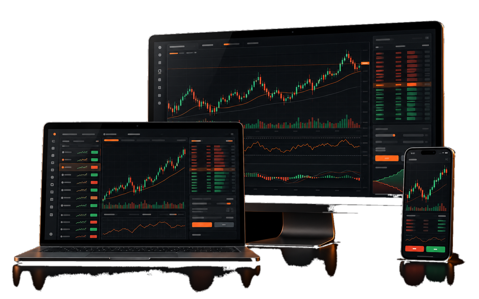 Multi-device dark trading platform workstation